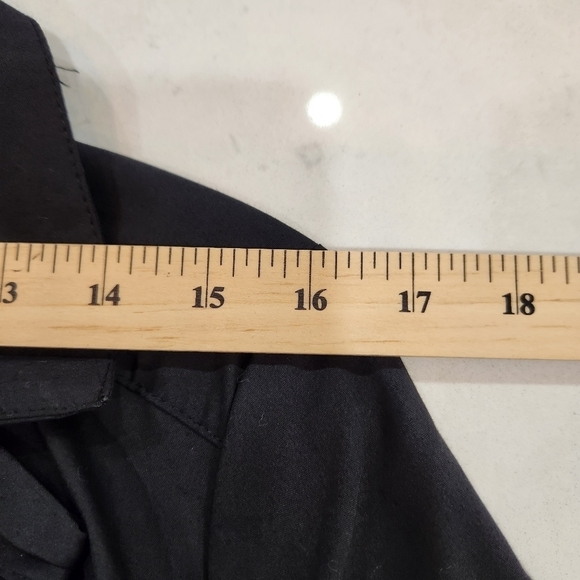 NWT Worthington Women's Size 8 Plaid Lined Dress Blouse Skirt Black Gray Button - Picture 7 of 12